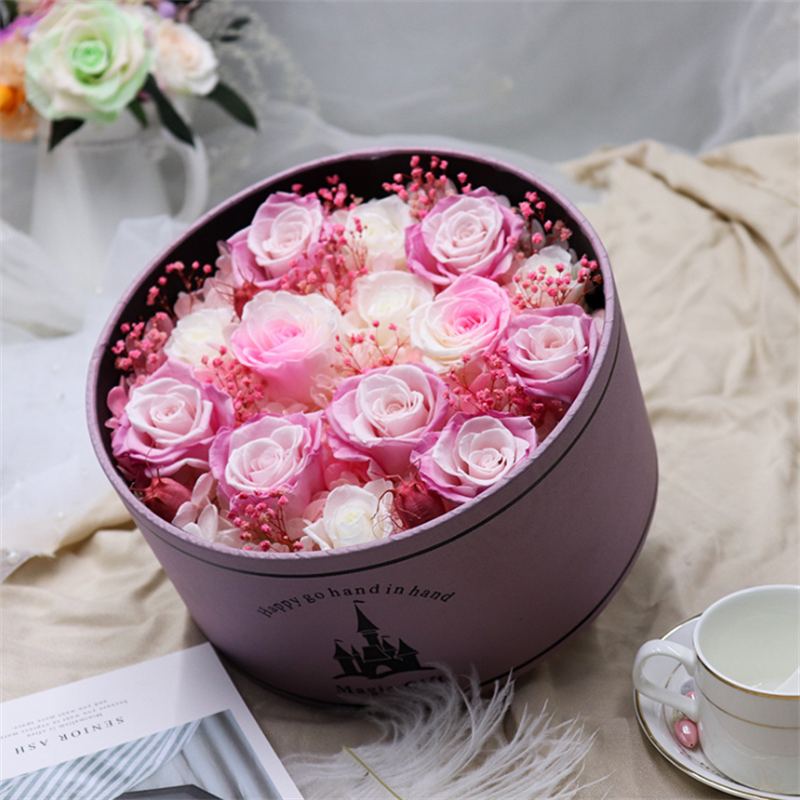 Eternal Flower Magic Castle Gift Box Preserved Roses Gifts Box For Wedding Love 3