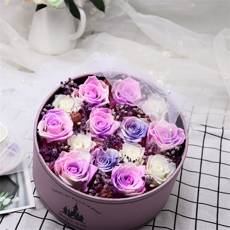 Eternal Flower Magic Castle Gift Box Preserved Roses Gifts Box For Wedding Love 4