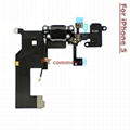 Headphone And Dock Connector Flex Cable for iphone5 2