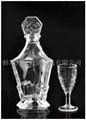 top quality glass crystal goblet