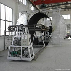 plastic rotomolding rotational rotomoulding shuttle machine