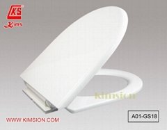 A01-GS18 "Galaxy" Plastic Soft Close Toilet Seat and Cover