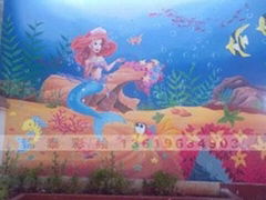 云南幼儿园彩绘昆明幼儿园手绘墙