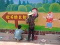 彝族文化建设彩绘彝族文化手绘墙绘墙画彝族火把节插画 1