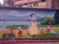 彝族文化建设彩绘彝族文化手绘墙绘墙画彝族火把节插画 4