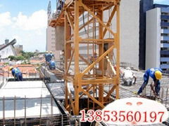 inside climbing tower crane