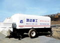 trailer-mounted concrete pump