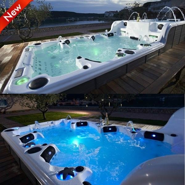Hot sale Balboa system luxury outdoor swimming pool spa