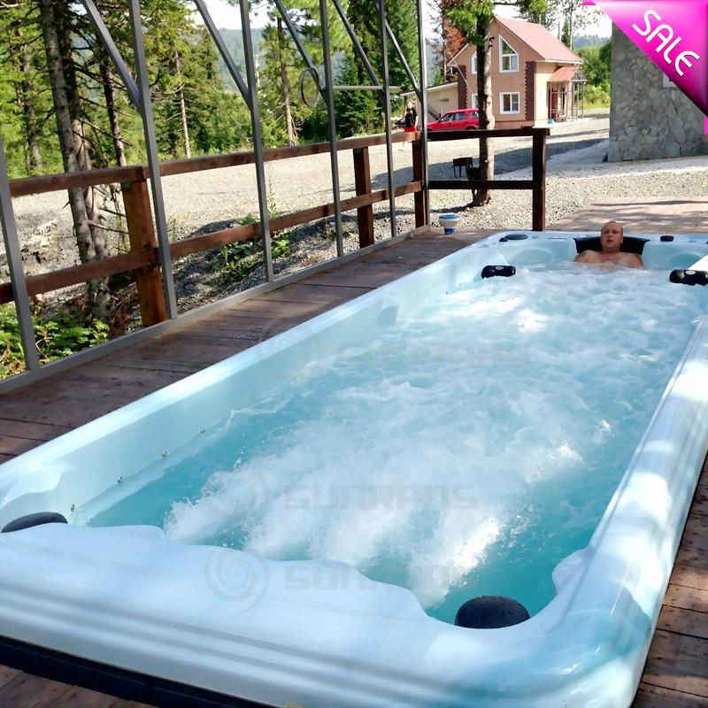 Hot sale Luxury outdoor large swim spa with Balboa system 2