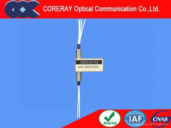 D1x2 3V/5V Latching/Non-latching Single mode optical switch 3