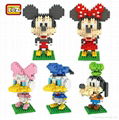 Wholesale LOZ Diamond Blocks New Mickey Superman Blocks Cartoon Building Toys 1