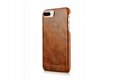 iCarer iPhone 7 Plus Metal Warrior Oil Wax Real Leather Back Case 10