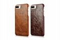 iCarer iPhone 7 Plus Metal Warrior Oil Wax Real Leather Back Case 16