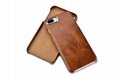 iCarer iPhone 7 Plus Metal Warrior Oil Wax Real Leather Back Case 14