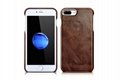 iCarer iPhone 7 Plus Metal Warrior Oil Wax Real Leather Back Case 17