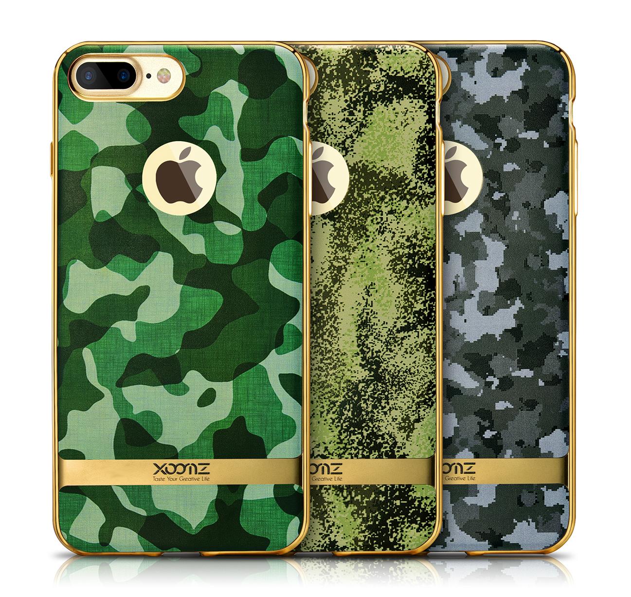 Xoomz iPhone 7 Plus Camouflage Pattern 3D Electroplating TPU Back Case 1