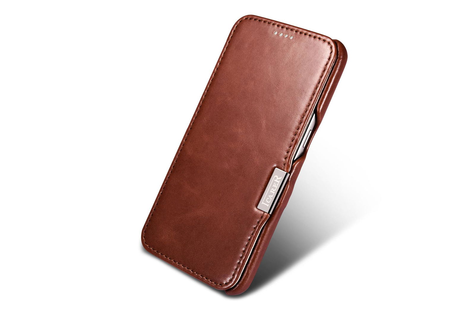 iCarer Samsung Galaxy S7 Vintage Series Side Open Genuine Leather Case 2