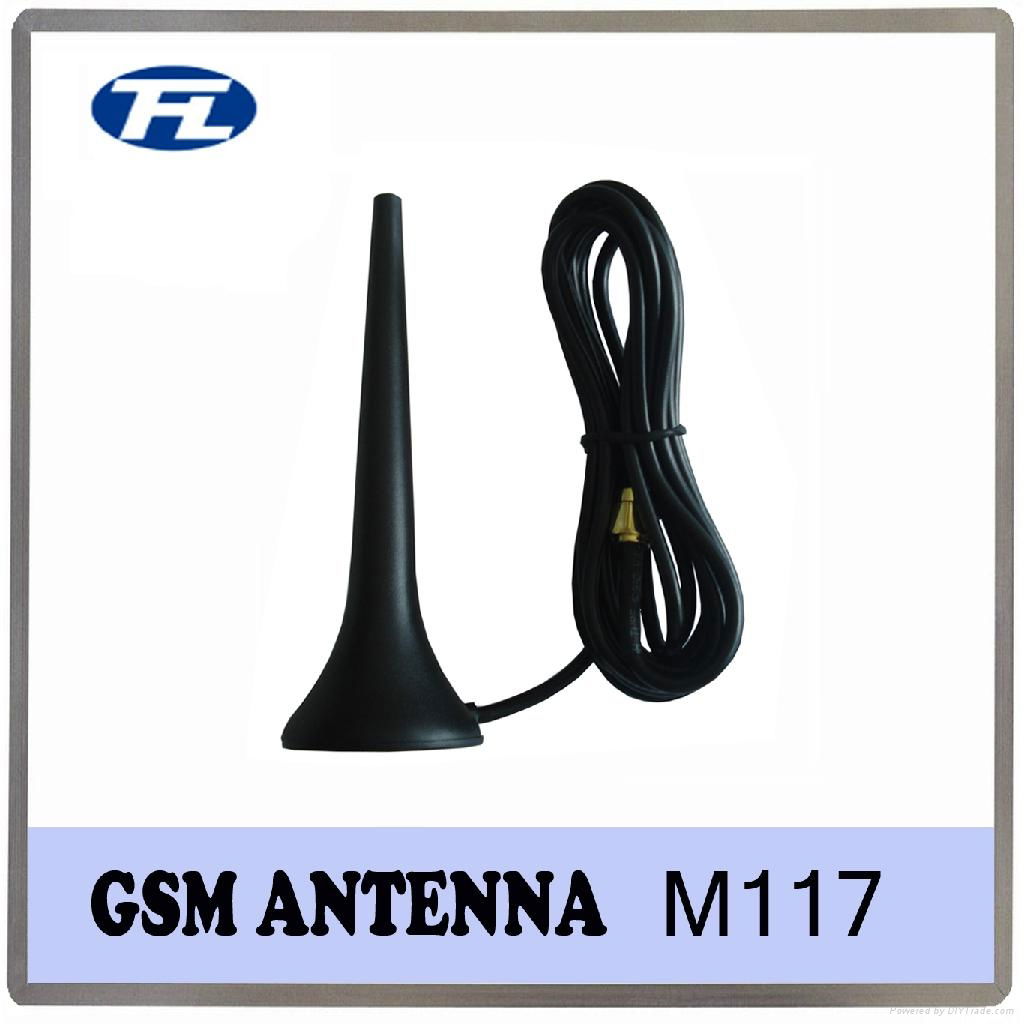 Magnet base GSM whip antenna