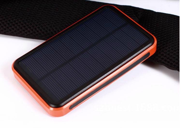 太陽能移動電源充電寶20000mAh毫安三防超薄聚合物小米通用特價 3