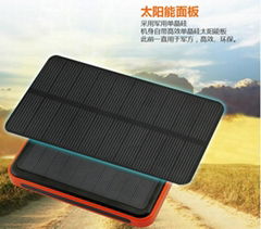 20000mah waterproof universal portable solar mobile phone charger power bank