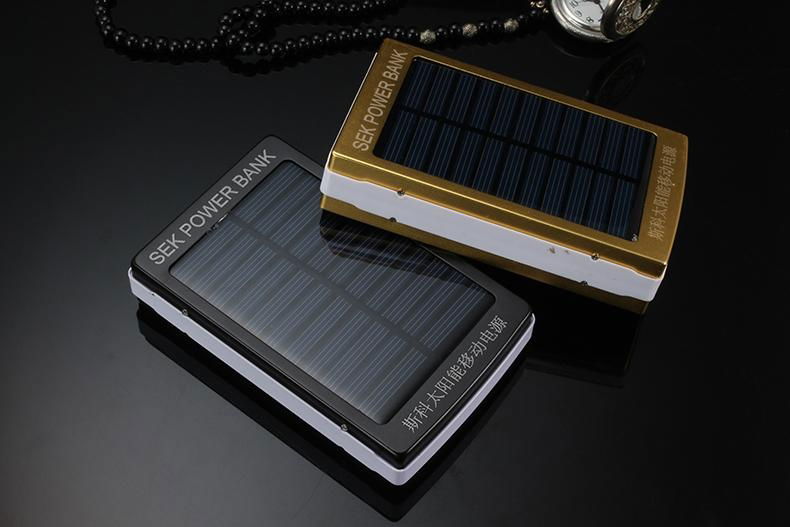 廠家直銷批發聚合物新款太陽能手機充電寶10000mah毫安移動電源 5