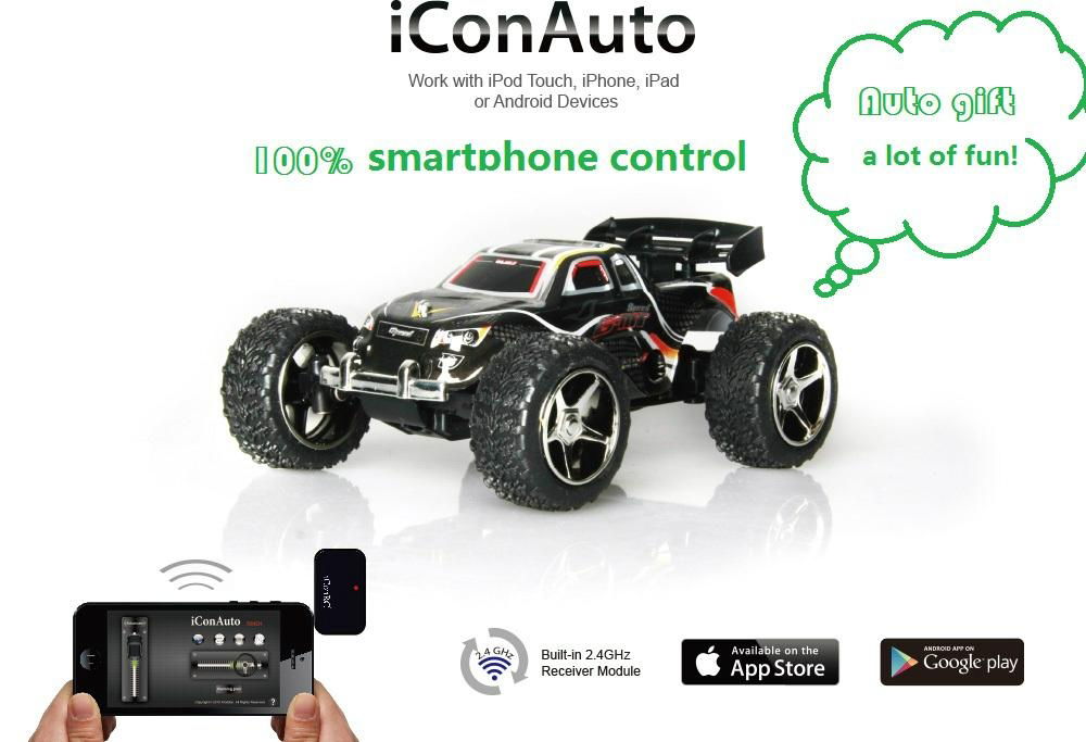 2.4ghz smartphone control auto car for kids