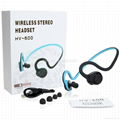 New HV-600 Waterproof Wireless Bluetooth Stereo Headset 5