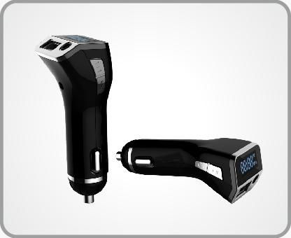 UEC C09 2 IN 1: 2.1A Car Charger+FM Transmitter,Free Custom Logo+Free Shipping