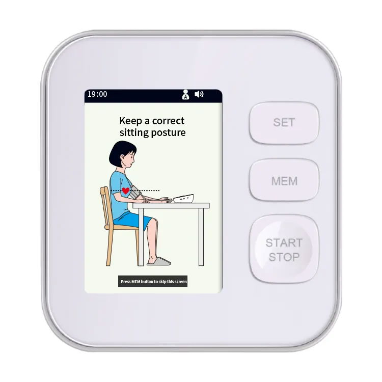 Blood pressure monitor color screen is blood pressure dynamic graphic display 3