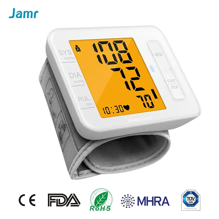 Heart rate monitor home and hospital wrist digital free blood pressure monitor 4