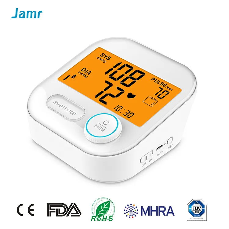 Arm voice backlight widescreen with built-in lithium battery sphygmomanometer 5