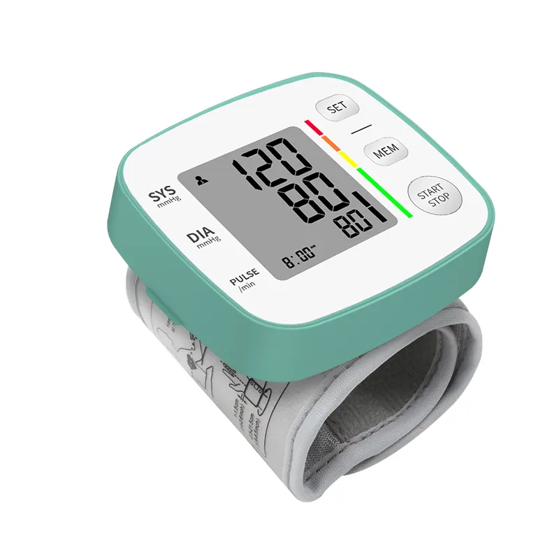 Wrist digital smart blood pressure heart rate monitor sphygmomanometer+OEM/UECTC 3