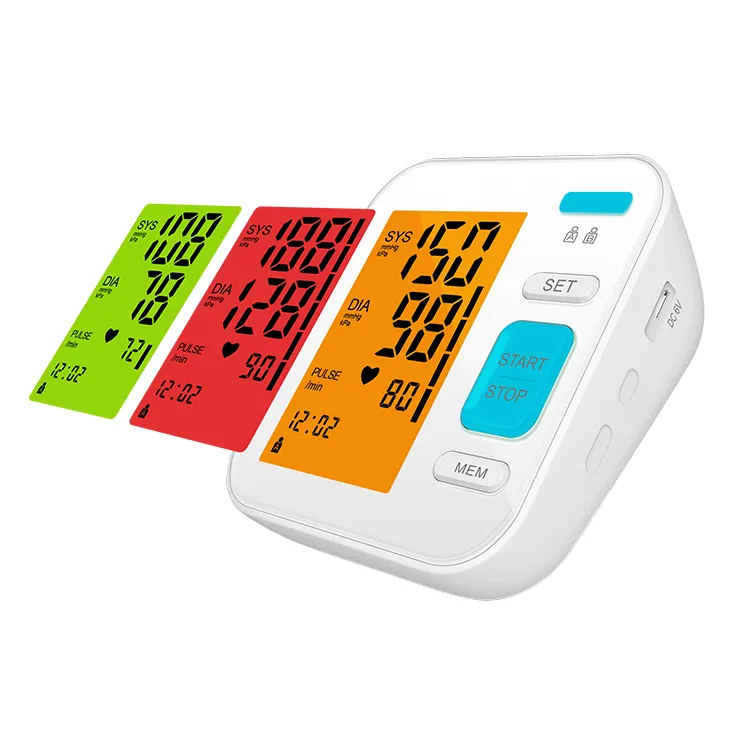Three-color color screen intelligent voice upper arm blood pressure monitor+OEM 5