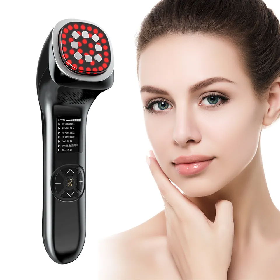 Home skin acne rejuvenation photon EMS 4 in 1 led skin tightening beauty machine 4