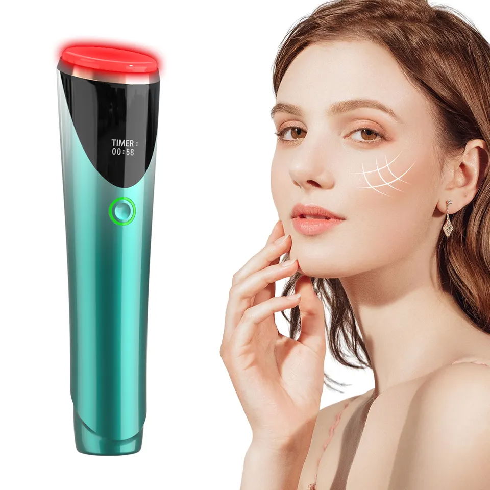 Rejuvenation led Wave Stimulation Infrared Red Light Therapy Face Massager+OEM