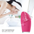 Waterproof Delicate Soft Vibration Massage Electric Silicone Face Clean Brush 1