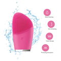 Waterproof Delicate Soft Vibration Massage Electric Silicone Face Clean Brush 3