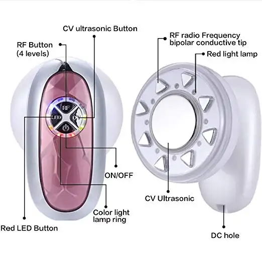 Ultrasonic Rf Fat Loss Cellulite Removal Cavitation Red Light Body Massager+OEM 2