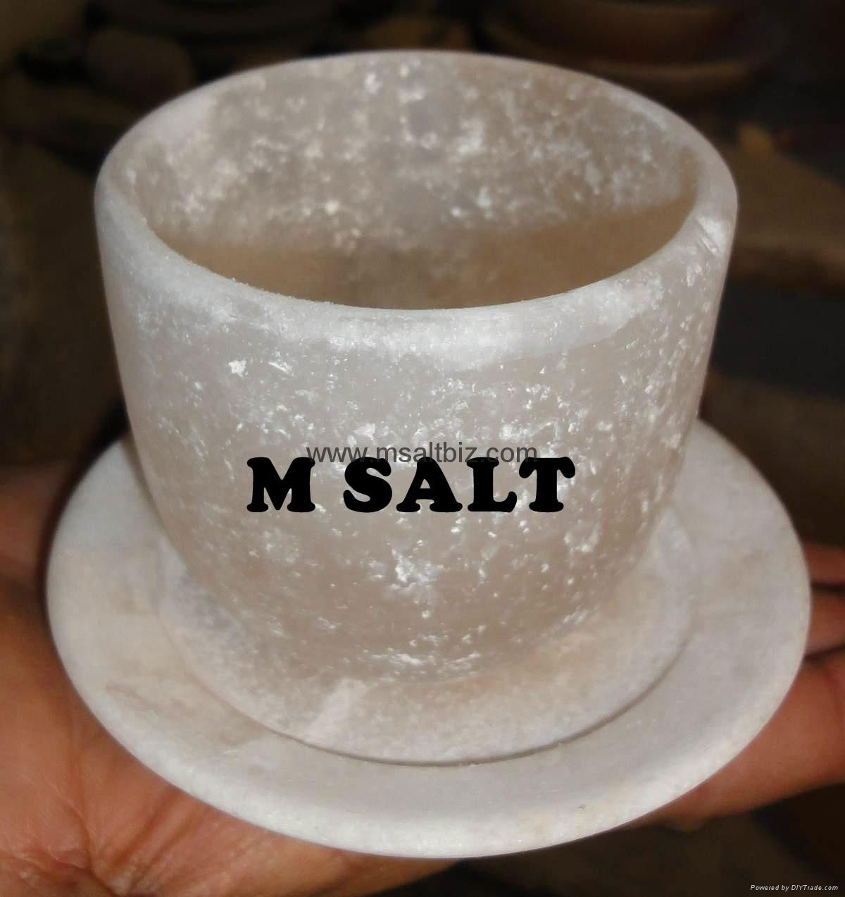 SALT TEA CUP & PLATE