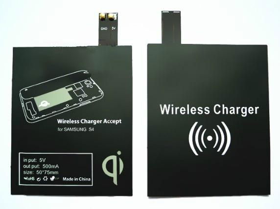 Qi Standard Wireless Charger Receiver for Galaxy S4 i9500
