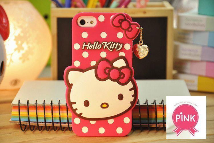 2014 New Cute Hello Kitty Soft Silicon Phone Case for iphone 4 4S 5 5S 2