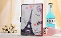New Arrival 7 inch Color Printing Retro Universal Leather Case for Tablet PC 2