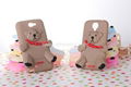          Teddy Bear 3D Cartoon Silicon Phone Cases for Samsung Galaxy S4, Note 2