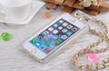 Luxury Brand Perfume Bottle Case New TPU Cover for iPhone 5 5S 4 4S With Chain 2