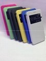 4.7",5.5" Leather Case with window for iphone 6 6 Plus, Latest iphone 6 Cover 12