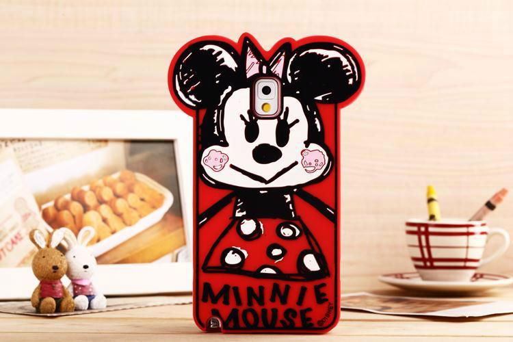 Disny Graffiti Art Soft Silicon Phone Case for Samsung Galaxy Note 2 Note 3 5