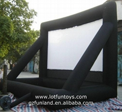 Inflatable Cube Movie Screen for