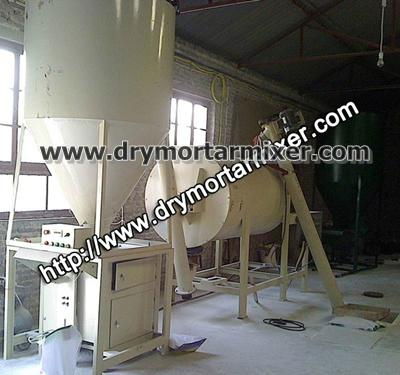 Small dry mortar mixer