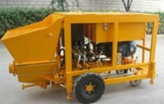 Wet-mix shotcrete pump