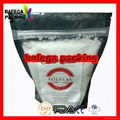 Custom waterproof bags /200g 500g 1kg printed salt bag grade plastic food bag /c 5